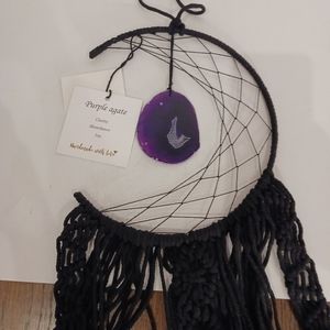 Moon dream catcher and agate